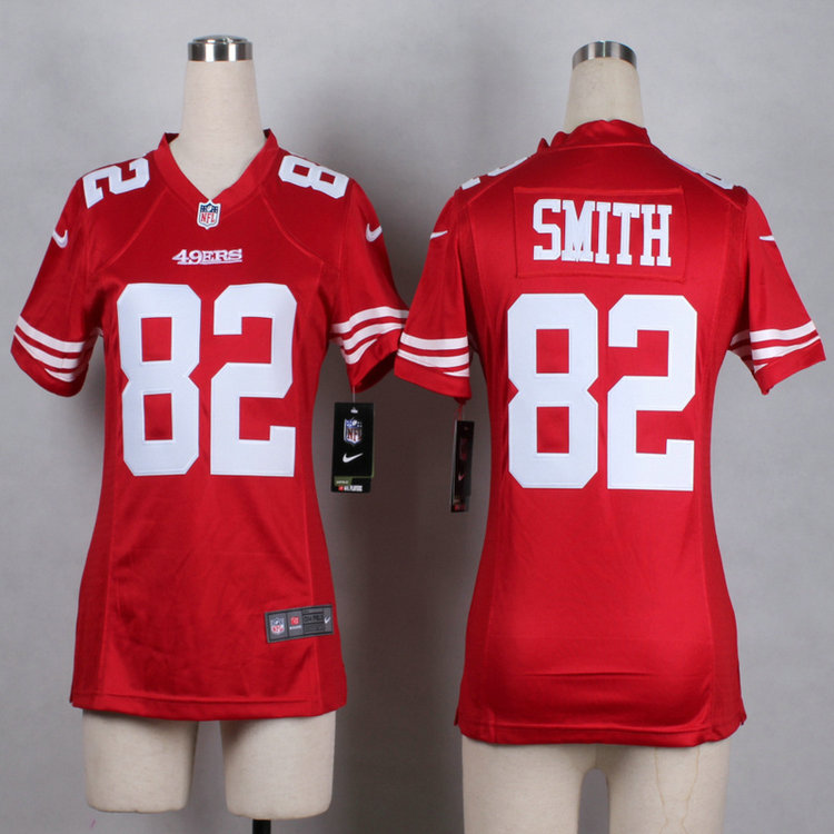 Nike NFL San Francisco 49ers #82 Smith Women Jersey